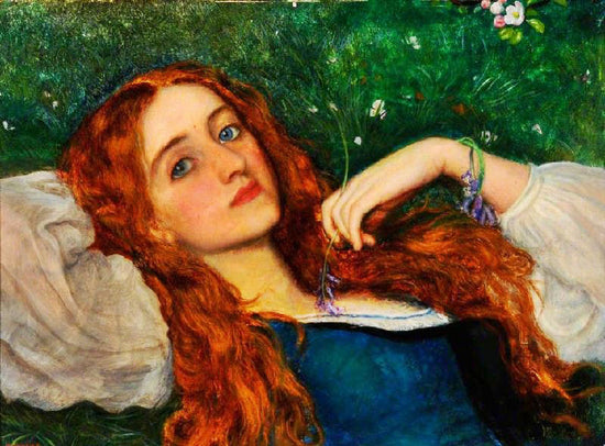 In The Grass, Second Version by Arthur Hughes