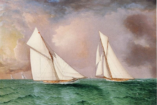 Vigilant’ And ’Valkyrie Ii’ In The 1893 America’S Cup Race by James E. Buttersworth