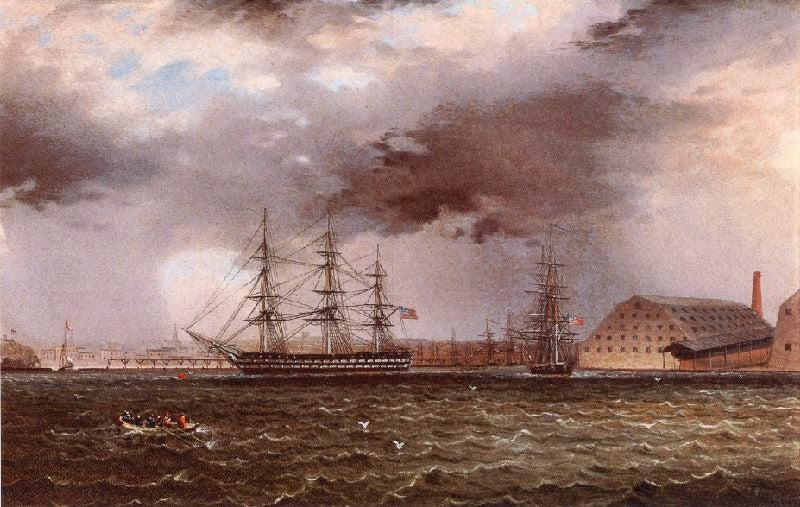 OLD BROOKLYN NAVY YARD, EAST RIVER, NEW YORK