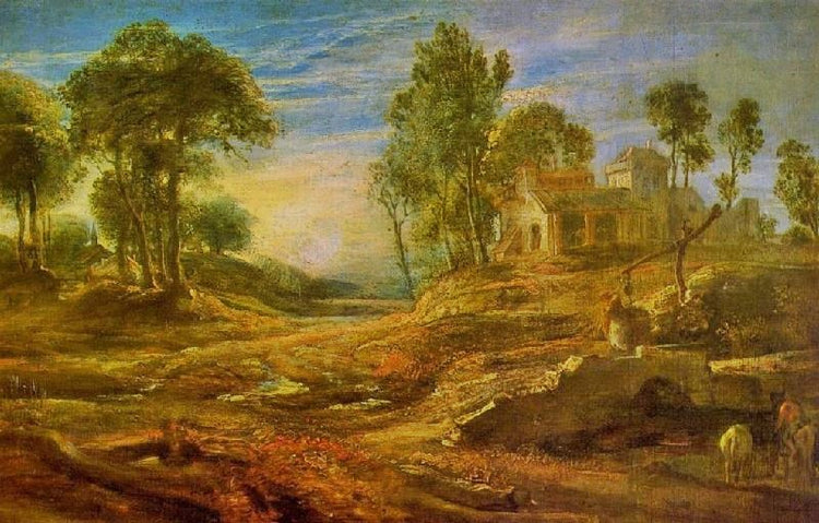 Landscape With A Watering Place by Peter Paul Rubens