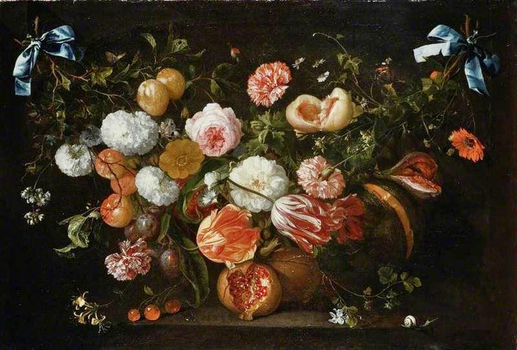 A Garland Of Flowers by Jan Davidszoon de Heem