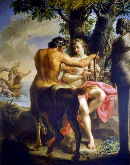 Achilles And The Centaur Chiron by Pompeo Batoni
