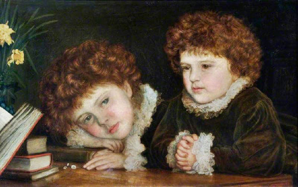 Mabel And Ruth Orrinsmith by Arthur Hughes