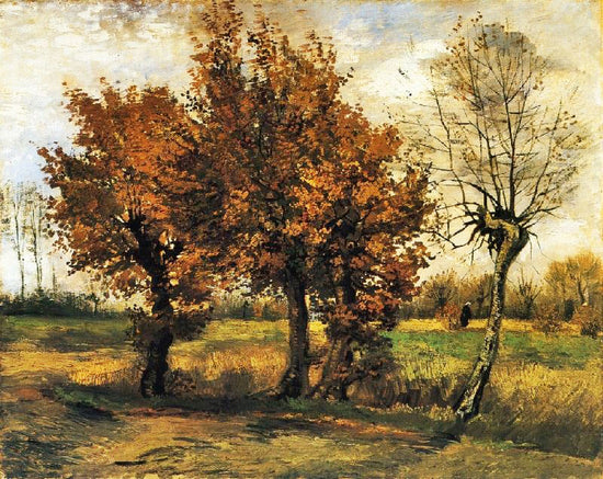 Autumn Landscape With Four Trees by Vincent van Gogh