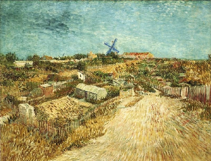 Vegetable Gardens In Montmartre by Vincent van Gogh