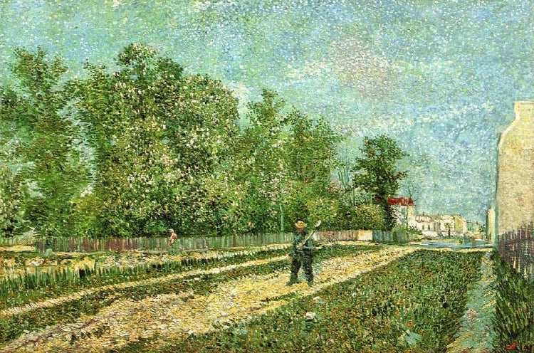 Man With Spade In A Suburb Of Paris by Vincent van Gogh