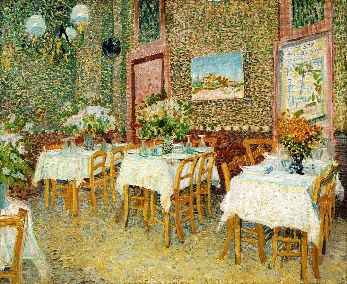 Interior Of A Restaurant by Vincent van Gogh