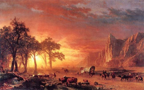 Emigrants Crossing The Plains by Albert Bierstadt