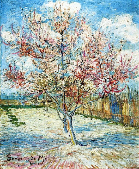 Peach Trees In Blossom by Vincent van Gogh