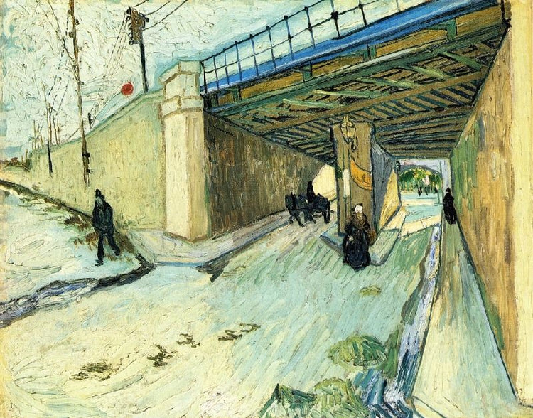 The Railway Bridge Over Avenue Montmajour by Vincent van Gogh