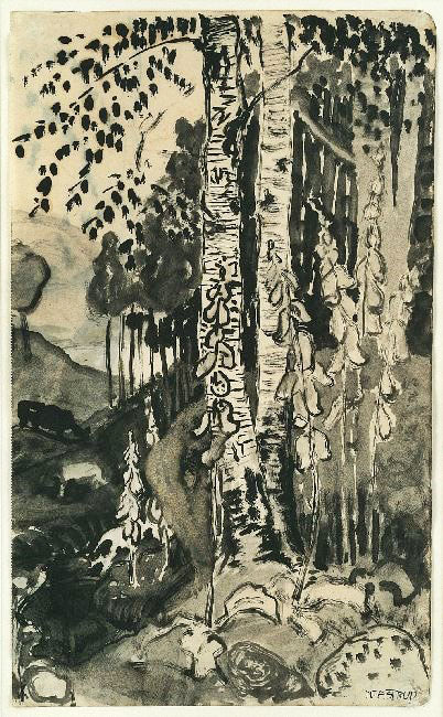 Foxgloves by Nicolai Astrup