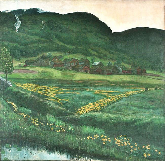 Bright Night In June by Nicolai Astrup