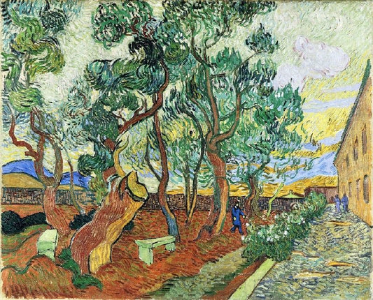 The Garden Of The Asylum In Saint-Remy by Vincent van Gogh