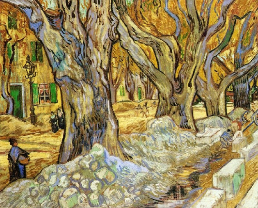 Large Plane Trees by Vincent van Gogh