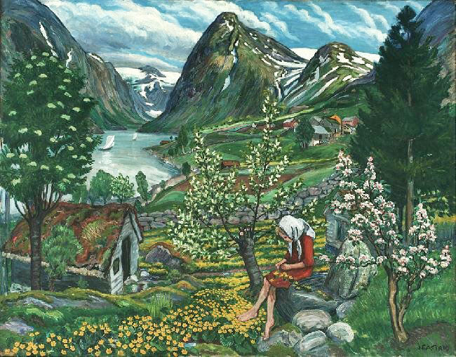 Kari - Motif From Sunde by Nicolai Astrup