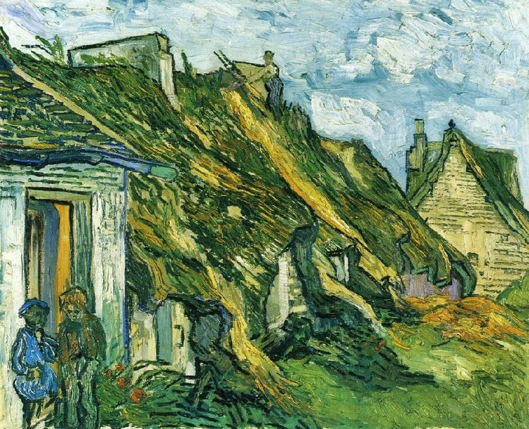Old Cottages, Chaponval by Vincent van Gogh