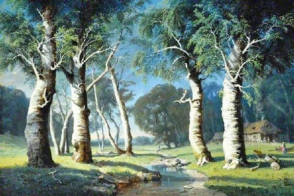 Study Of Birch Trees by Joséphine Bowes