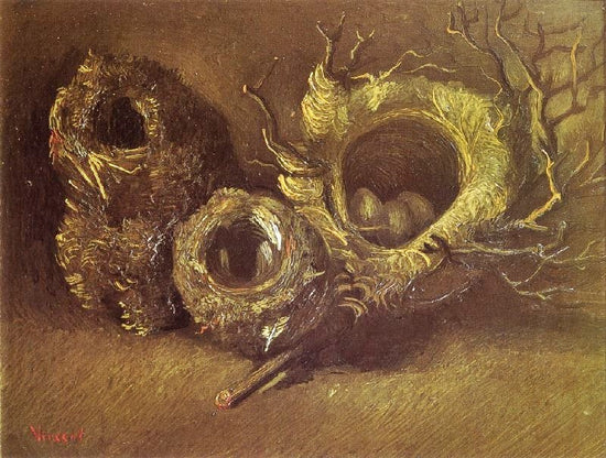 Still Life With Three Birds’ Nests by Vincent van Gogh