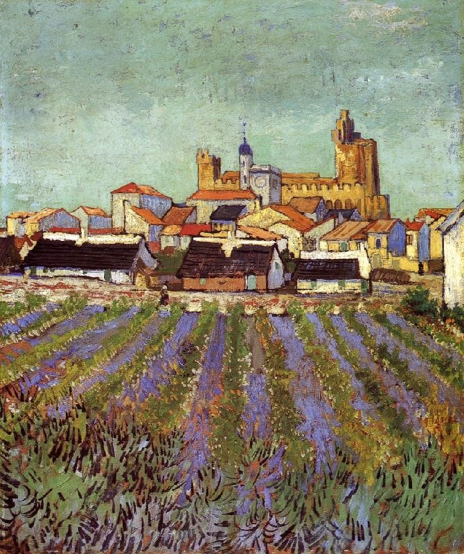 View Of Saintes-Maries by Vincent van Gogh