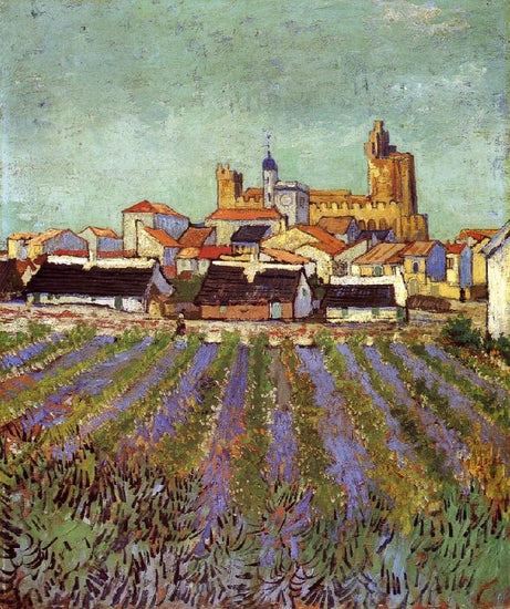 View Of Saintes-Maries by Vincent van Gogh