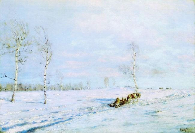 Sleigh Track by Nikolai Nikanorovich Dubovsko