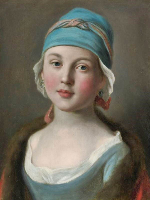 Portrait Of A Russian Girl by Pietro Antonio Rotari
