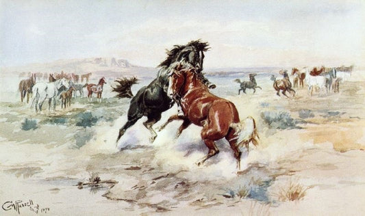 The Challenge, #2 by Charles Marion Russell