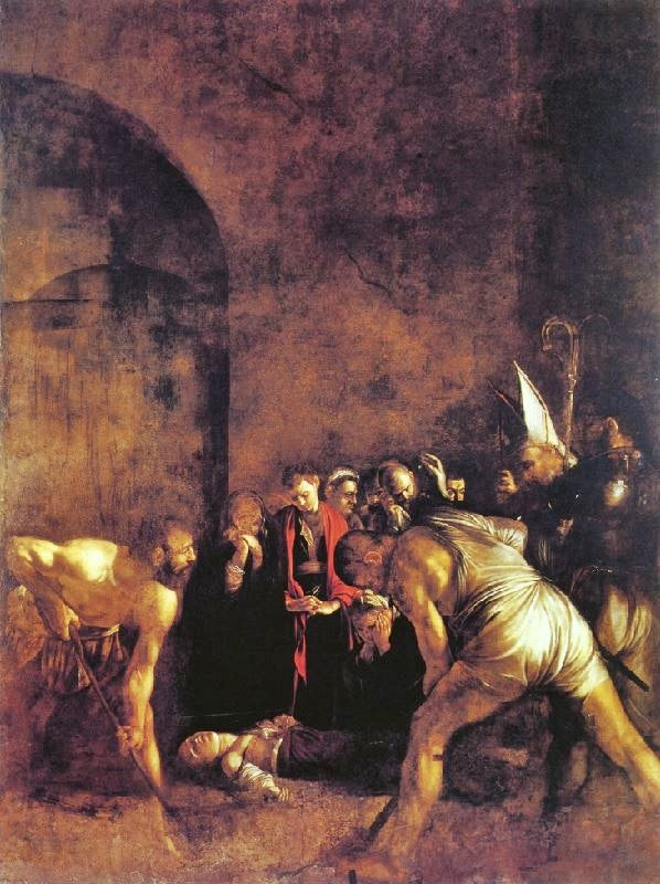 The Burial Of St. Lucy by Caravaggio