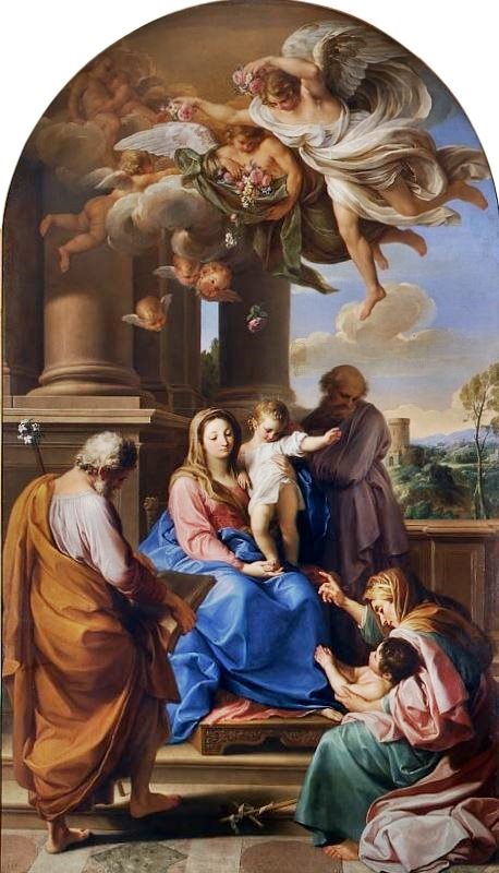 MADONNA WITH CHILD AND STS JOSEPH, ZECHARIAH, ELIZABETH AND JOHN