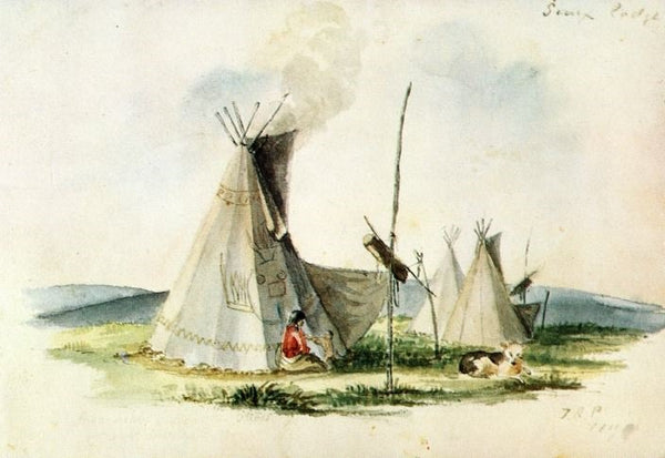 Sioux Lodge by Titian Ramsey Peale II