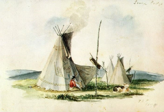 Sioux Lodge by Titian Ramsey Peale II