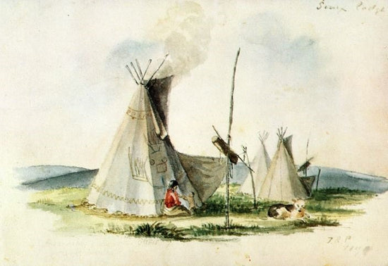Sioux Lodge by Titian Ramsey Peale II