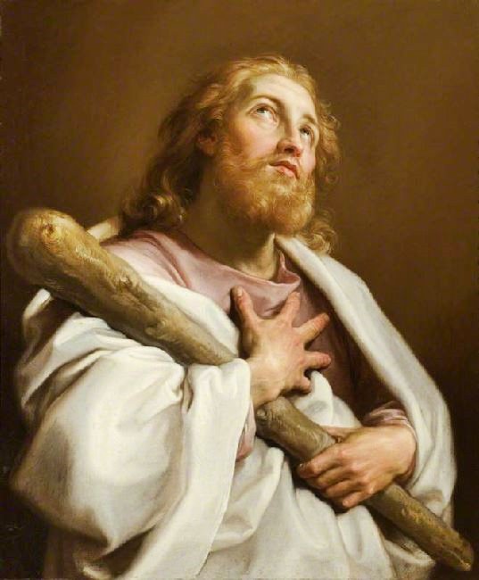 God And The Twelve Apostles - Saint James The Less by Pompeo Batoni