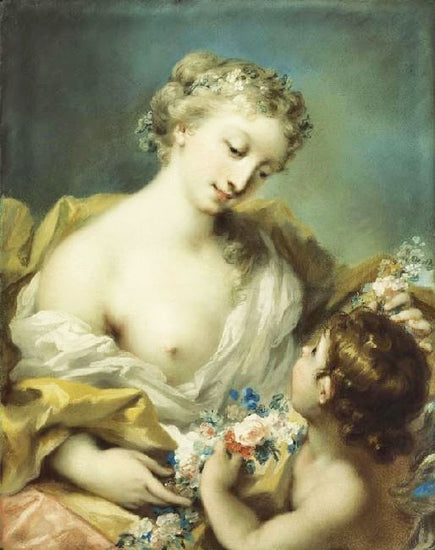 A Personification Of Spring by Rosalba Carriera