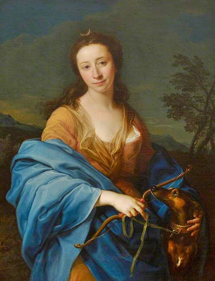 Portrait Of Sarah Lethieullier, Lady Fetherstonhaugh, As Diana by Pompeo Batoni