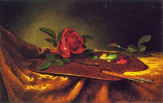 Roses On A Palette by Martin Johnson Heade