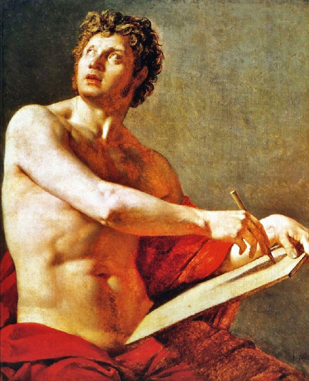 Academic Study Of A Male Torse by Jean-Auguste-Dominique Ingres