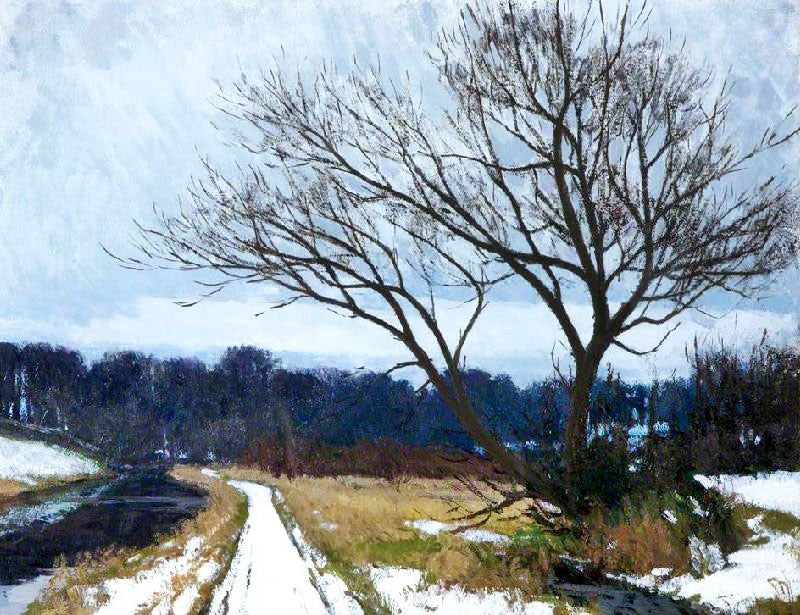 On The Lagan, Winter by Hans Iten