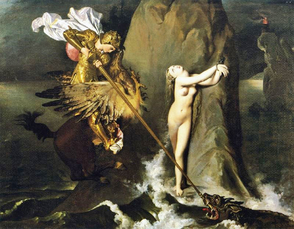 Roger Freeing Angelica by Jean-Auguste-Dominique Ingres