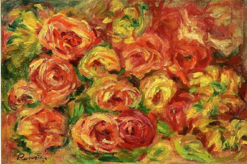 Armful Of Roses by Pierre Auguste Renoir