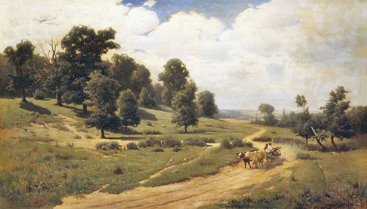 Ukrainian Landscape by Sergei Ivanovich Vasilkovsk