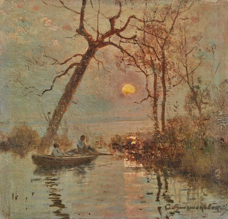 Flood On The Dnieper River by Sergei Ivanovich Vasilkovsk