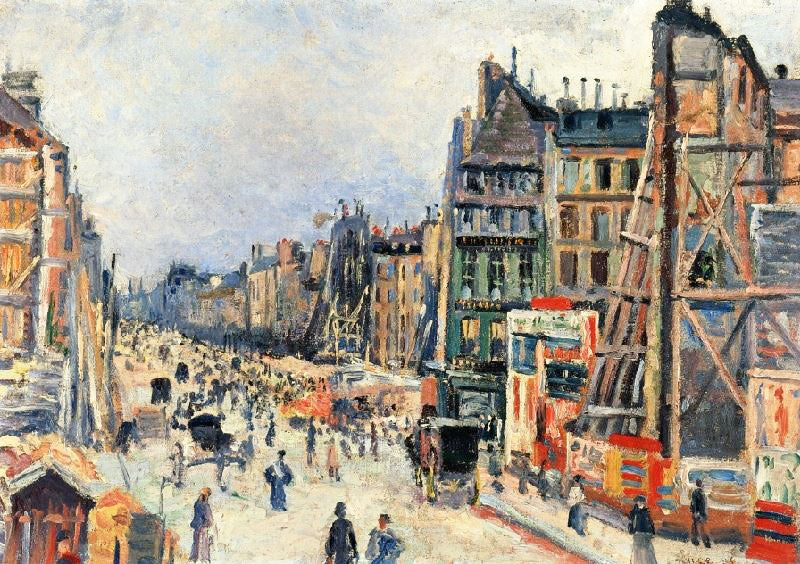 The Opening Of The Rue Reaumur by Maximilien Luce
