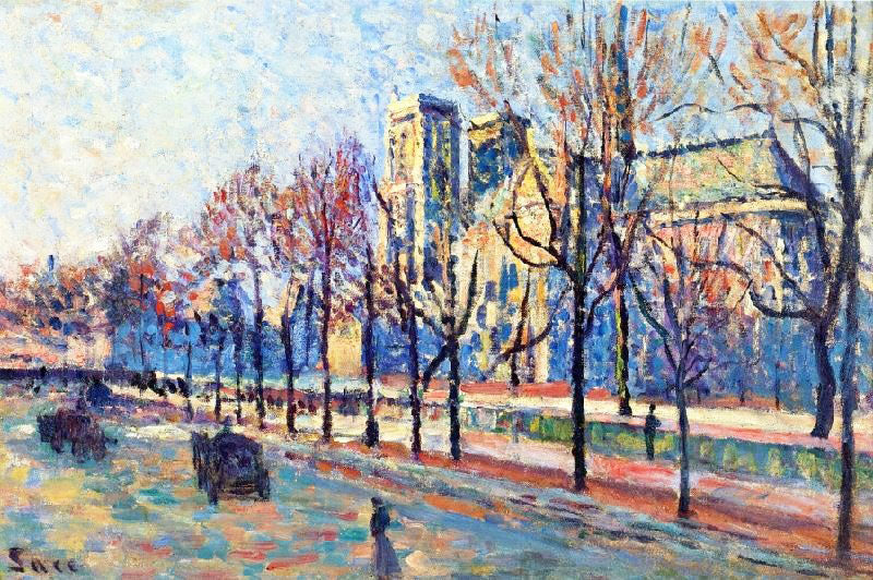 Notre-Dame, View From The Quay Montebello by Maximilien Luce