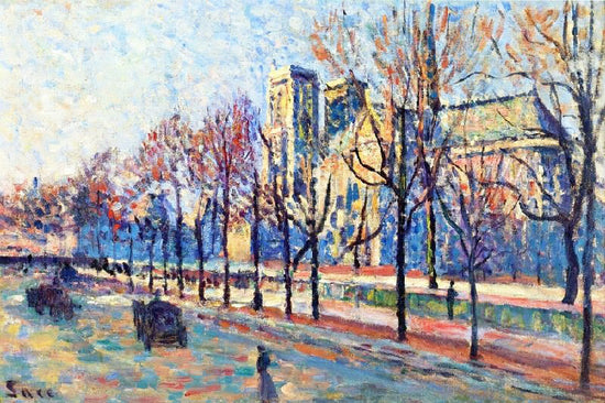 Notre-Dame, View From The Quay Montebello by Maximilien Luce