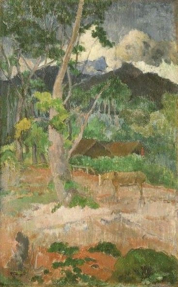 Landscape With A Horse by Paul Gauguin
