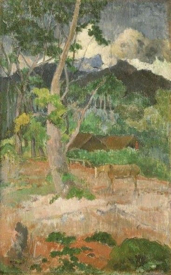 Landscape With A Horse by Paul Gauguin