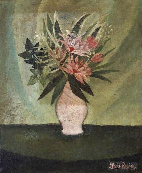 Still Life: Vase Of Flowers by Henri Rousseau