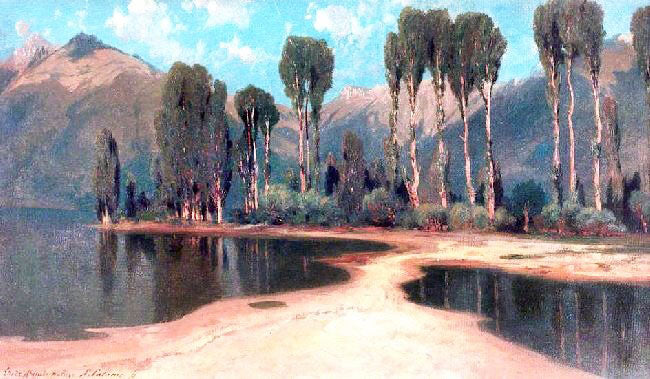 Study From Nature: Near Villeneuve by Alexandre Calame