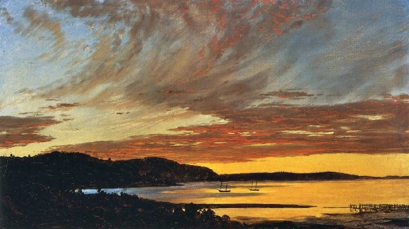 Sunset, Bar Harbor by Frederic Edwin Church